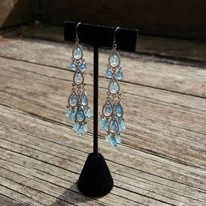 Statement turquoise blue Dangle earrings